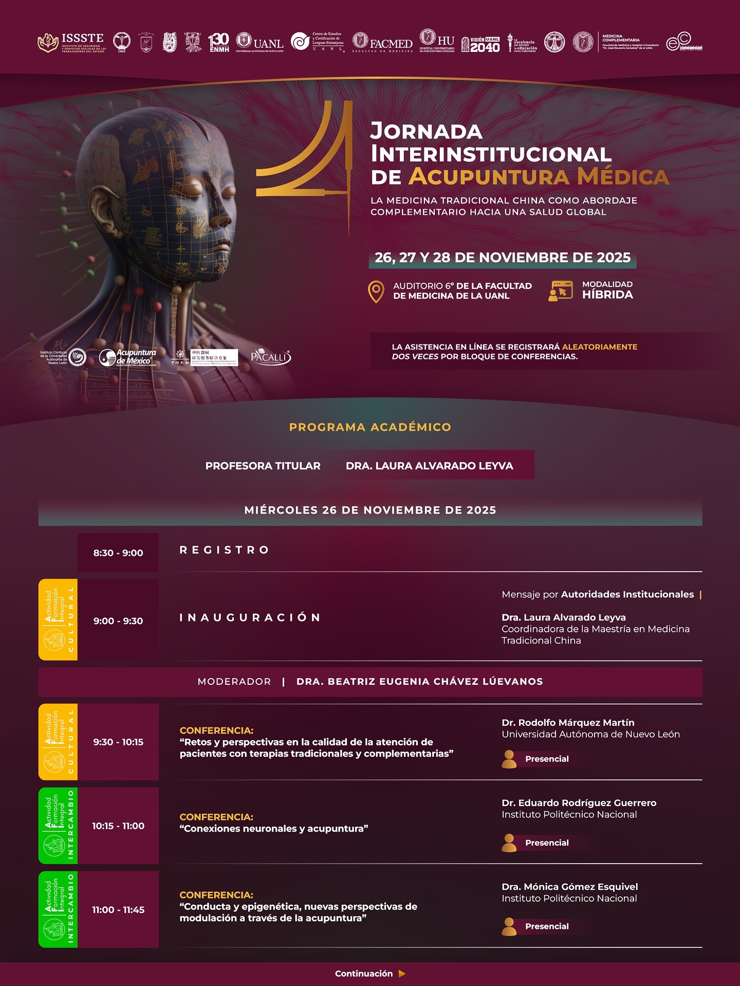 Cartel Jornada de Acupuntura 2