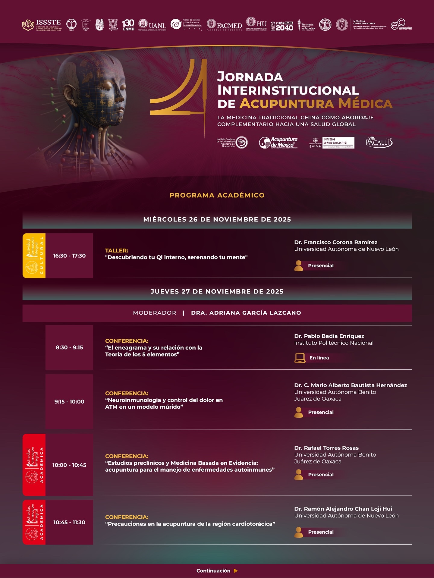 Cartel Jornada de Acupuntura 4